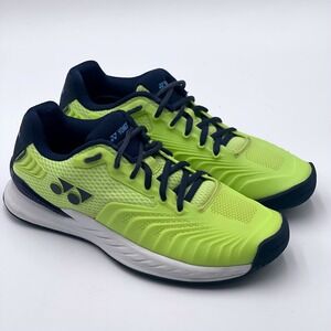Yonex Power Cushion Eclipsion 4 Mens 7.5 Tennis Shoes Lime Yellow Navy SHTE4M